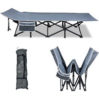 AUFUN Campingbett Feldbett Klappbar Klappbett mit Tragetasche & Seitentasche, Campingliege belastbarkeit bis 250kg, für Reisen, Camping, Innen&Außen, AUFUN Campingbett Feldbett Klappbar Klappbett mit Tragetasche & Seitentasche, Campingliege belastbarkeit bis 250kg, für Reisen, Camping, Innen&Außen, von AUFUN