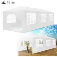 AUFUN Gartenpavillon: Großzügiges 3x9m Weiß-Zelt mit 8 Seitenwänden aus Polyethylen - Ideal für Gartenpartys, Hochzeiten und Märkte, inklusive AUFUN Gartenpavillon: Großzügiges 3x9m Weiß-Zelt mit 8 Seitenwänden aus Polyethylen - Ideal für Gartenpartys, Hochzeiten und Märkte, inklusive von AUFUN