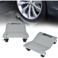 AUFUN Rangierhilfe 2 Stück, Rangierheber Rangierroller Wagenheber für PKW, Autos, LKWs, Traktoren, Mobile Reifenplattform, mit jeweils 500 kg AUFUN Rangierhilfe 2 Stück, Rangierheber Rangierroller Wagenheber für PKW, Autos, LKWs, Traktoren, Mobile Reifenplattform, mit jeweils 500 kg von AUFUN