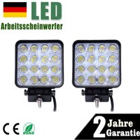 Arbeitsscheinwerfer led 12V 48W Offroad Reflektor Flutlicht Zusatzscheinwerfer, Scheinwerfer IP67 Wasserdicht für Traktor, suv, utv, atv, 2 Stück Arbeitsscheinwerfer led 12V 48W Offroad Reflektor Flutlicht Zusatzscheinwerfer, Scheinwerfer IP67 Wasserdicht für Traktor, suv, utv, atv, 2 Stück von AUFUN