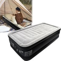 AUFUN Luftbett Aufblasbare Matratze mit Eingebauter Elektrischer Pumpe Selbstaufblasend Luftmatratze für Camping oder Heimgebrauch von AUFUN