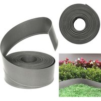 Aufun - Rasenkante Elastische Beeteinfassung Rund, Gartenumrandung Robustes Beetumrandung für Kurven, Unsichtbar Lawn Edging aus stabilem Plastik(20m von AUFUN