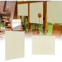 Außenrollo Balkon Outdoor Rollo Wetterfest 180 x 240 cm Outdoorrollo Sonnenschutz Balkonrollo uv Schutz, Reflektierende Thermofunktion für Fenster & von AUFUN