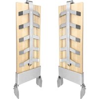 Flammlachsbrett Räucherbrett Flammlachsbretter 2er Set mit Edelstahl Halterung Zedernholzbrett zum Grillen für Kugelgrill Feuerschalen Grillzubehör Flammlachsbrett Räucherbrett Flammlachsbretter 2er Set mit Edelstahl Halterung Zedernholzbrett zum Grillen für Kugelgrill Feuerschalen Grillzubehör von AUFUN