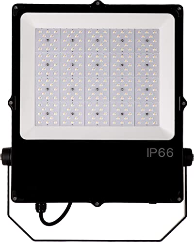 AML Flutlichtstrahler FLP2 dimmbar - LED Strahler mit hochwertigem Mean Well LED-Treiber, IP66 klassifiziert, LED Scheinwerfer, für Innen- und Außenbereich (4.000K (neutralweiß), 200W) von AUGUST MÜLLER LICHTTECHNIK
