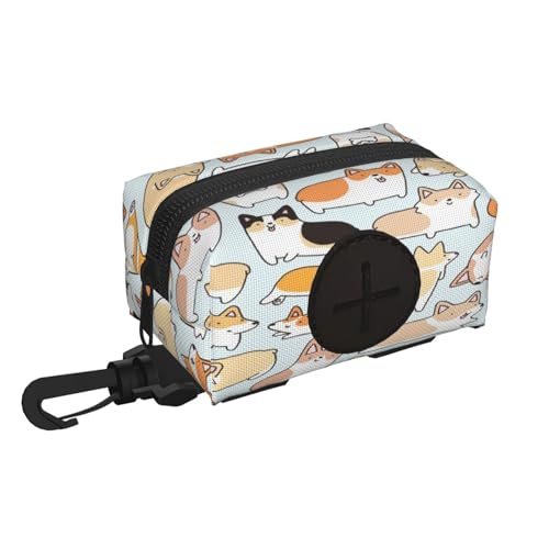 Corgi Wasserdichter Hundekotbeutelhalter, Spendertasche für Spaziergänge, Wandern, Aufbewahrungstasche, Kotbeutel, Organizer, freihändiges kompaktes Haustierabfall-Management-Zubehör Corgi Wasserdichter Hundekotbeutelhalter, Spendertasche für Spaziergänge, Wandern, Aufbewahrungstasche, Kotbeutel, Organizer, freihändiges kompaktes Haustierabfall-Management-Zubehör von AUGUSTRUSH