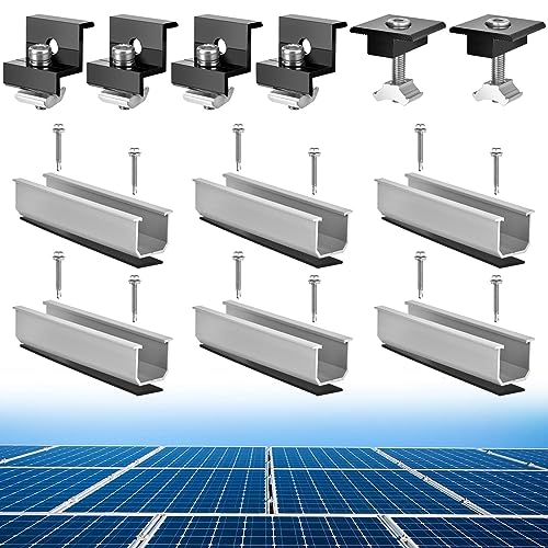 Solar Panel Bracket Kit Flat Roof Mounting PV Mounting Set Solar Panel Bracket Kit Flat Roof Mounting PV Mounting Set von AUHOU
