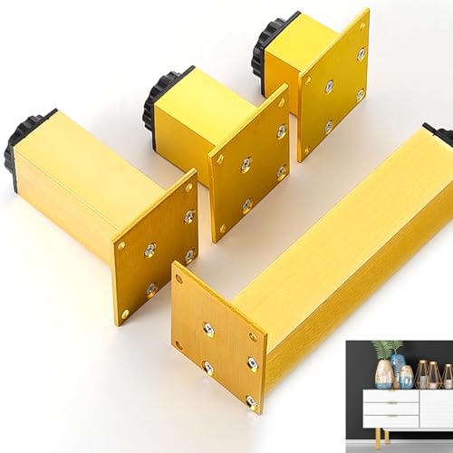 AUJLKJOUV 4 Stück Aluminium Möbelfüße Eckig Wasserdicht & Stabil Für Küchenschränke, Schränke, Metall Möbelbeine Einfache Montage AUJLKJOUV 4 Stück Aluminium Möbelfüße Eckig Wasserdicht & Stabil Für Küchenschränke, Schränke, Metall Möbelbeine Einfache Montage von AUJLKJOUV