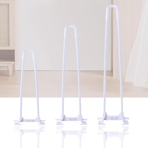 AUJLKJOUV 4 Stück Metallische Weiß Haarnadelbeine,Klapptischbeine für DIY Klappcamping Tisch Tragbar DIY-Möbel Klappbare Tischbeine für Kaffee, Laptop, Nachttisch,10mm Durchmesser (10mm/70cm) von AUJLKJOUV