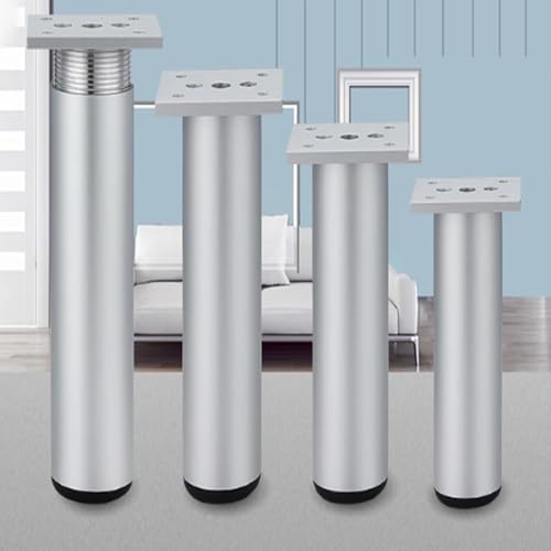 AUJLKJOUV 4 Stück Möbelfüße Verstellbar,Schrankbeine Aluminiumlegierung mit Schrauben Einfachen Montage Möbelfuss Runde Schrankfüße für TV-Schrank,Badezimmer,Küche,DIY Tisch AUJLKJOUV 4 Stück Möbelfüße Verstellbar,Schrankbeine Aluminiumlegierung mit Schrauben Einfachen Montage Möbelfuss Runde Schrankfüße für TV-Schrank,Badezimmer,Küche,DIY Tisch von AUJLKJOUV