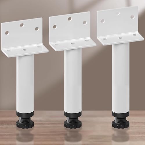 AUJLKJOUV Sofa Füße Möbelbeine Bettfüße TV-Schränke 4 Stück Möbelfüße Höhenverstellbar Verstellbar Tischbeine Metall für Nachttisch (5CM) von AUJLKJOUV