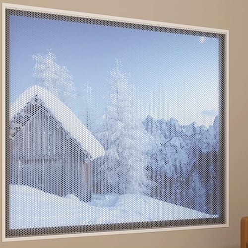 Fensterfolie Selbstklebende Kälteschutz Fenster für Badzimmer Büro Wohnzimmer Luftpolsterfolie Fensterisolierung Fensterisolierfolie,aus EVA Isolierfolie Winddichte von AUJLKJOUV