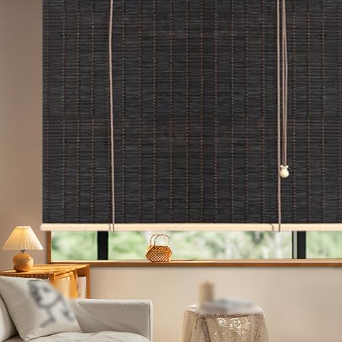 Natürliche Bambus-Rollo,Raffrollo Außen,Lichtfilter Bambus-Rollo Mit Haken Sonnenschutz Und Sichtschutz Rollo Seitenzugrollo Für Fenster und Türen,Anpassbar Natürliche Bambus-Rollo,Raffrollo Außen,Lichtfilter Bambus-Rollo Mit Haken Sonnenschutz Und Sichtschutz Rollo Seitenzugrollo Für Fenster und Türen,Anpassbar von AUJLKJOUV