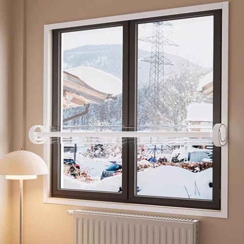 isolierfolie - kälteschutzfolie für fenster selbstklebend Transparent aus EVA wasserdicht und schneedicht für Das Heimbüro von AUJLKJOUV