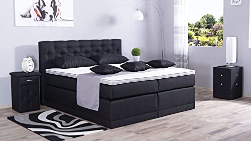 AUKONA Boxspringbett Helena 120x200, Farbe wählen und ändern, 7 Zonen Taschenfederkern-Matratze, H2 H3 H4, Komfortschaum -Topper, Lieferung und Aufbau kostenlos von AUKONA