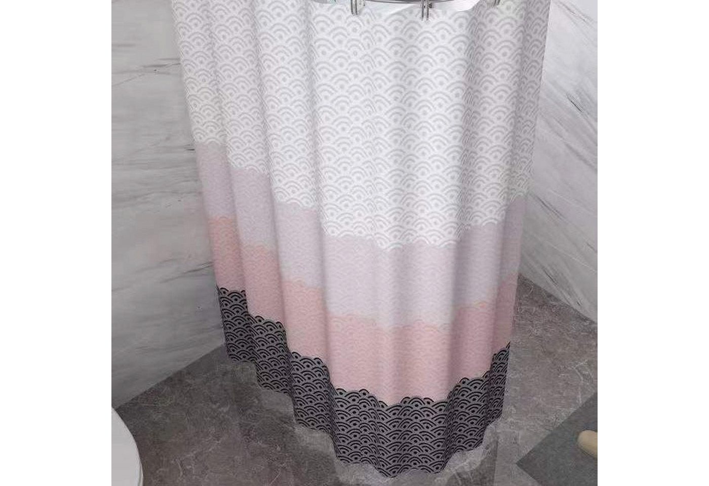 AUKUU Duschvorhang Badezimmer Badezimmer Vorhang aus Polyester wasserdicht und, schimmelresistent Badezimmer Trennvorhang Duschraum Vorhang von AUKUU