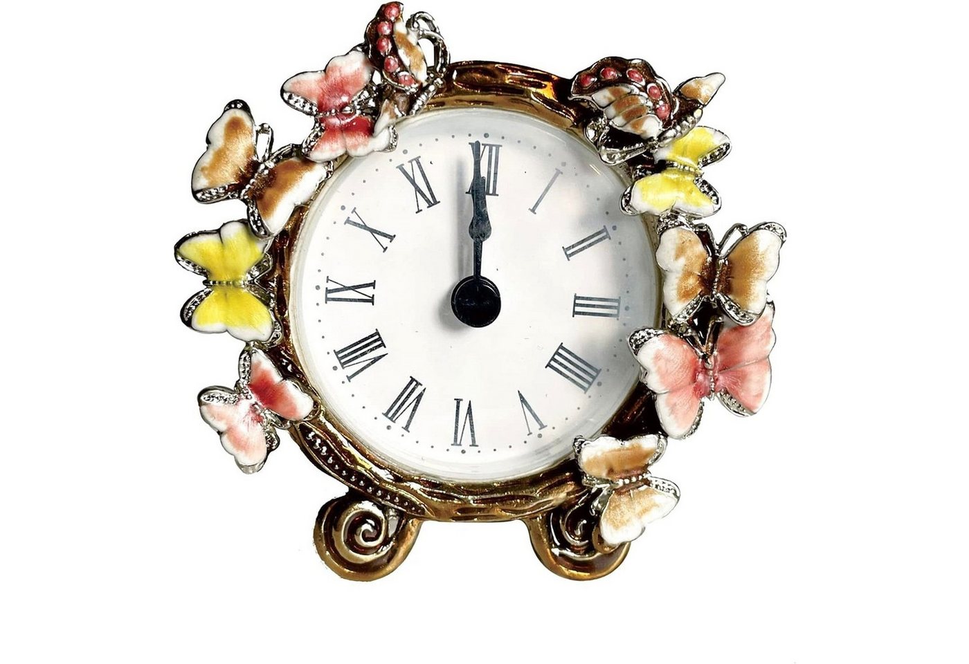 AUKUU Wanduhr Uhr Uhr pastoralen Stil Schmetterling Wecker kreative Mode (personalisierte Uhr einfache Retro Uhr) von AUKUU