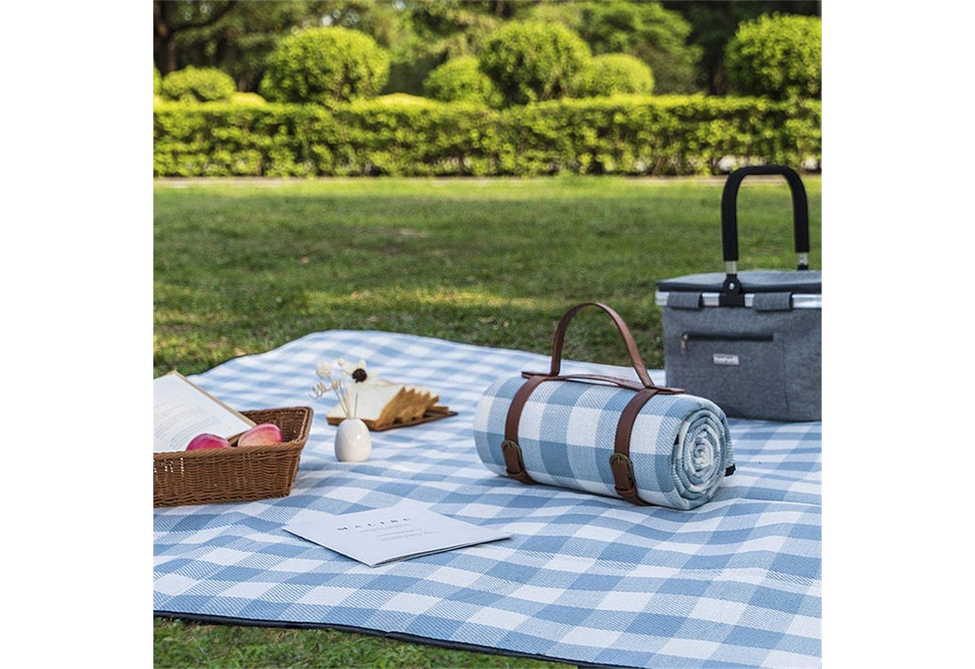 Picknickdecke Picknickmatte Picknickmatte im Freien feuchtigkeitsbeständige, AUKUU, Bodenmatte tragbare Zeltmatte für Frühlingsausflüge verdickte von AUKUU