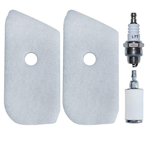 AUMEL 530150253 Luftkraftstofffilter mit Zündkerzensatz für Husqvarna 124L 125L 125C 125R 125RJ 128L 128LD 128LDX 128C 128CD 128R Fadenabschneider von AUMEL