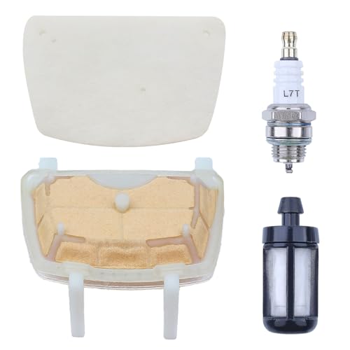 AUMEL Luftfilter für Stihl MS171 MS171C MS181 MS181C MS211 MS211C mit Benzinfilter Zündkerze Filterplatte 11391201602 11391240800 Ersatz für Kettensäge von AUMEL