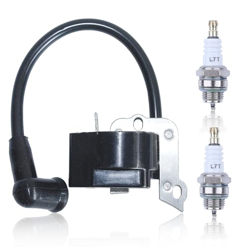 Zündspule mit Zündkerze für Stihl FC55 FS45 FS45C FS55 FS55C FS55R FS55RC HL45 HS45 Ersetzt 41404001300 BPMR7A Freischneider Heckenscheren Zubehör von AUMEL