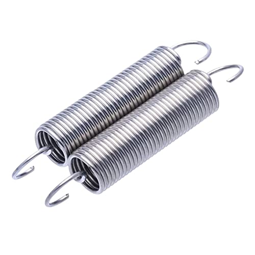 0,7 mm Edelstahl-Zugfedern mit S-Haken, Außendurchmesser 5 , zylindrische spiralförmige Rückzugsfedern, Länge 15–120 , optional, , x , 95(0.7x5.0x120mm) von AUNANGLJSCS