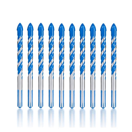 Bohrer-Set, 6 mm 8 mm Bohrer Dreiecksbohrer for Keramikfliesen, Beton, Wand, Metall, Holz, Bohrlochschneider, Glasbohrer(8mm,2pcs) von AUNANGLJSCS