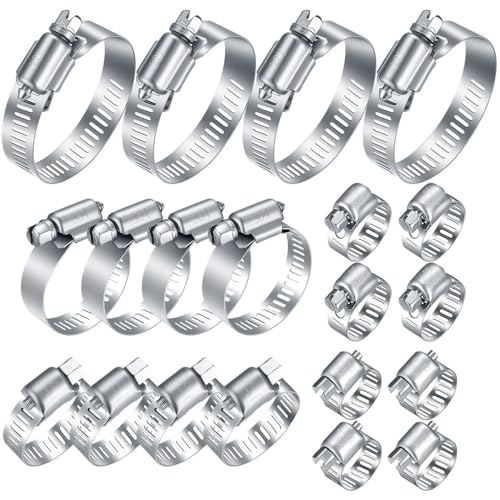 Einohr-Schlauchschelle, 1 Stücke 8mm-120mm Edelstahl-Antrieb Kraftstoffrohr Wasserrohr Verschluss Wurmgröße Fest Clip Hoop Feder Hoops(Diameter 13 19mm) von AUNANGLJSCS