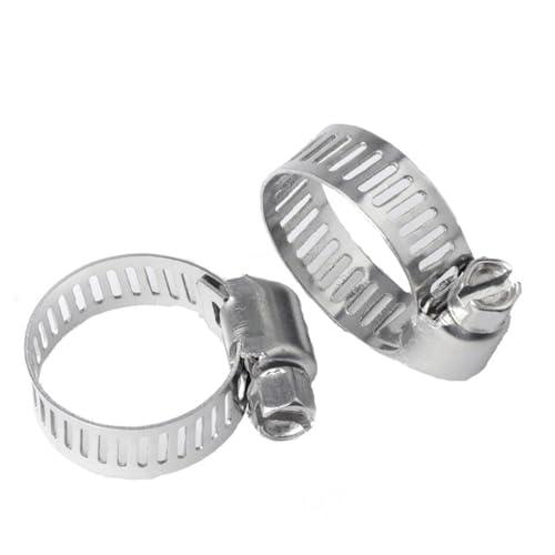 Einohr-Schlauchschelle, 1 Stücke 8mm-120mm Edelstahl-Antrieb Kraftstoffrohr Wasserrohr Verschluss Wurmgröße Fest Clip Hoop Feder Hoops(Diameter 13 19mm) von AUNANGLJSCS