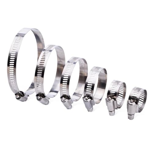 Einohr-Schlauchschelle, 6 mm - 57 Mini-Kraftstoffleitungs-Rohrclip aus Edelstahl, optionale Größe for Luftschlauch, Wasserleitung, Kraftstoffschlauch, Silikon(13 19mm) von AUNANGLJSCS