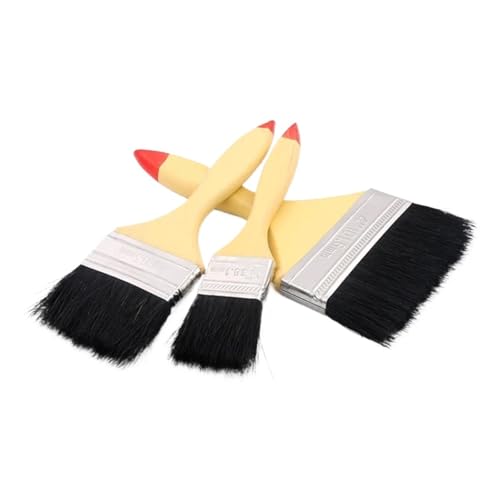 Pinsel mit Holzgriff, 10-teiliges Wollpinsel-Set mit Holzgriff for Wand- und Möbelfarbe, Ölgemälde, Grillwerkzeuge, Malpinsel)(1.5 inch) von AUNANGLJSCS