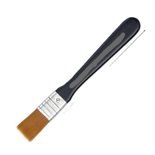Pinsel mit Holzgriff, 6 Arten Aquarell-Ölkunst-Pinsel Nylonhaar-Malpinsel Leicht zu reinigende Holzreinigungsbürste Pinsel(2cm) von AUNANGLJSCS