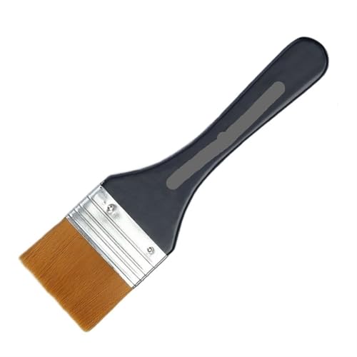 Pinsel mit Holzgriff, 6 Arten Aquarell-Ölkunst-Pinsel Nylonhaar-Malpinsel Leicht zu reinigende Holzreinigungsbürste Pinsel(6cm) von AUNANGLJSCS
