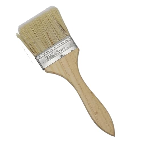 Pinsel mit Holzgriff, Farbe und Chip Pinsel Universalfarbe for Flecken Lacke Aquarell Holz Wand Möbel Reiniger(2.5 inch) von AUNANGLJSCS