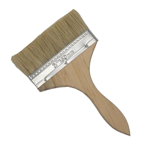 Pinsel mit Holzgriff, Farbe und Chip Pinsel Universalfarbe for Flecken Lacke Aquarell Holz Wand Möbel Reiniger(6 inch) von AUNANGLJSCS