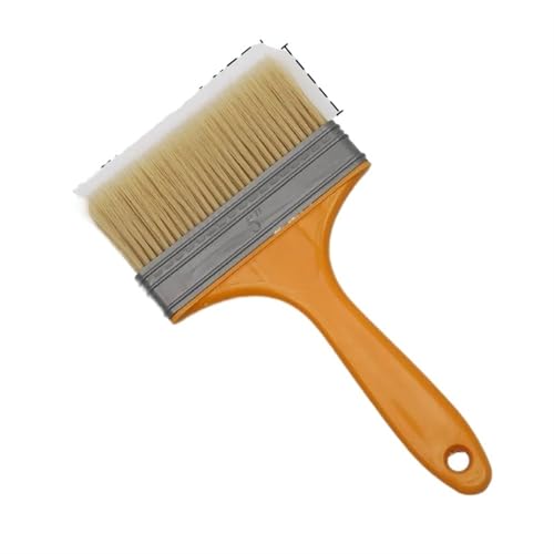 Pinsel mit Holzgriff, Pinsel mit Kunststoffgriff 1/2/4/5 Zoll for Wand- und Möbelmalwerkzeug-Set Malpinsel Künstlerpinsel(5inch) von AUNANGLJSCS