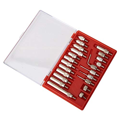 22Pcs Stainless Steel Test, Dial Indicator Flat Tip 4 48 Hardened Steel Dial Indicator Tips Indicator 0.01Mm Dial Indicator Points Set von AUNMAS