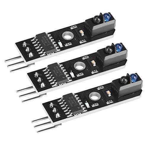 AUNMAS 3 Stück Infrarot-Verfolgungssensor-Module, 5V 1-Kanal-Infrarot-Reflexions-Tracking-Sensormodul Smart Car Schwarz/Weiß-Linien-Erkennung für die Probenahme von Stromzählerimpulsdaten AUNMAS 3 Stück Infrarot-Verfolgungssensor-Module, 5V 1-Kanal-Infrarot-Reflexions-Tracking-Sensormodul Smart Car Schwarz/Weiß-Linien-Erkennung für die Probenahme von Stromzählerimpulsdaten von AUNMAS