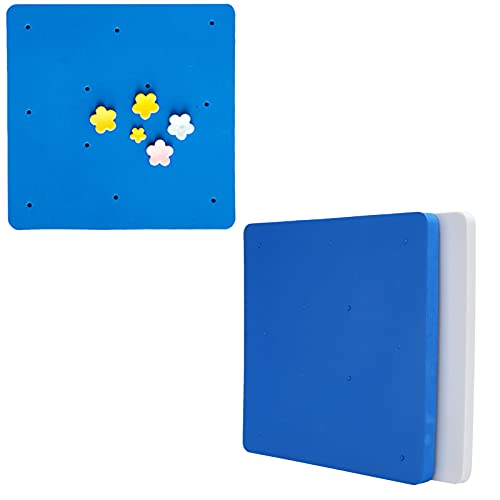 2 Stück Fondant Schaumstoff Pad, 12 Loch Fondant Kuchenform Schwammmatte DIY Paste Zuckerblume Gummi Schokolade Ton Modellierwerkzeuge Trockentablett für Kuchendekoration von AUNMAS