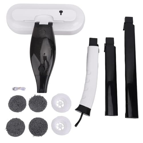 AUNMAS 2 in 1 Elektrische Schrubber -Moppbodenreiniger -Maschine Handheld -Waschmaschine mit 800 Ml Wassertank -Sprühfunktion Dualbürstensystem für Hartholzfliesenböden von AUNMAS