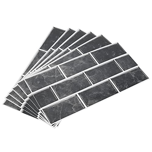 AUNMAS 6 Stück Kachelaufkleber, 30x15cm PVC-Imitat-Fliesenaufkleber Ölbeständige Selbstklebende Wandaufkleber für Küchen, Bäder, Treppen, Schränke, Schlafzimmer Wandschutzfolie Spritzschutz AUNMAS 6 Stück Kachelaufkleber, 30x15cm PVC-Imitat-Fliesenaufkleber Ölbeständige Selbstklebende Wandaufkleber für Küchen, Bäder, Treppen, Schränke, Schlafzimmer Wandschutzfolie Spritzschutz von AUNMAS