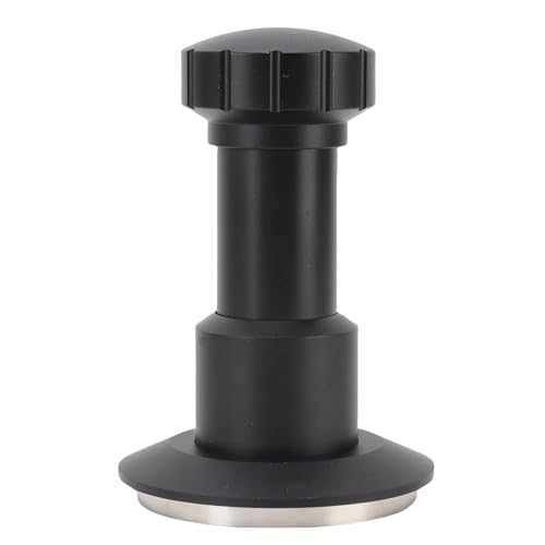 AUNMAS Aluminiumlegierung Kaffee Hand Manipulation, Aufprallkraft Verstellbar 4 Federbelastete Kaffee Manipulation mit Sound Feedback 304 Edelstahl Basis Bodenbewegung für das Heimcafé (53MM) von AUNMAS