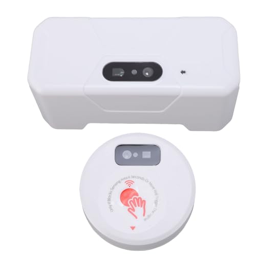 AUNMAS Automatische Toilettenspülung Set, USB -Wiederaufladierbare 2 Spülmodi Kleber IPX5 Water Proof Intelligent Sensor Touchless Toilet Flush Kit für Home Hotel von AUNMAS