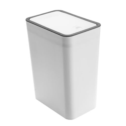 AUNMAS Badezimmer-Mülleimer, Kunststoff-Mülleimer mit Druckdeckel, Versiegelt, Großes Fassungsvermögen, Geruchlose Mülleimer, Papierkorb für Toilette, Büro, Schlafzimmer, Wohnzimmer AUNMAS Badezimmer-Mülleimer, Kunststoff-Mülleimer mit Druckdeckel, Versiegelt, Großes Fassungsvermögen, Geruchlose Mülleimer, Papierkorb für Toilette, Büro, Schlafzimmer, Wohnzimmer von AUNMAS