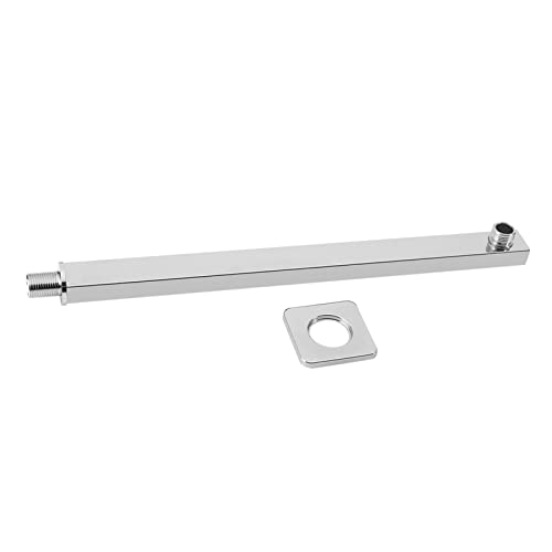 AUNMAS Duscharmwand Quadratisch Edelstahl Obert Gerade Dusche Duschkopfverlängerung Arm 35 Cm Edelstahl Feste Konstruktionswandmontage Duschkopfhalter für Badezimmer von AUNMAS