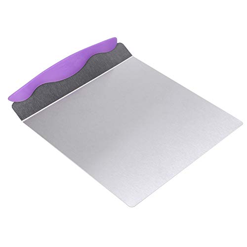 AUNMAS Edelstahl-Tortenschaufel, 24.5x20x2cm Kuchen-Pizza-Transfer-Tablett Bewegliche Platte Tortenheber Schaufel Gebäck Backen Werkzeug für Kuchenbäcker, Konditoren von AUNMAS