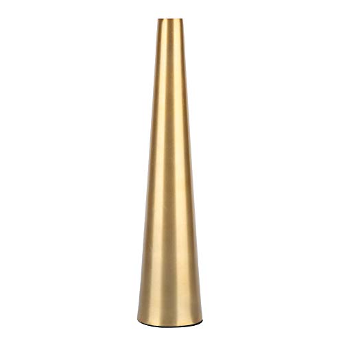 AUNMAS Edelstahl-Vase, 26.2 * 5.9 * 2cm Konische Form Metall-Schreibtischvase Rose Blume Halter Tasse für Zuhause Wohnzimmer Studie Handwerk Dekoration von AUNMAS