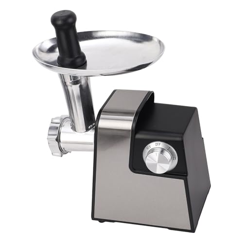AUNMAS Elektrische Fleischschleife, 10 in 1 2800W Multi -funktionaler Wurst -Stoffer -Gemüse -Reifenfahrer mit 2+1 -Zahnradeinstellungen, Klingen und Sc (EU-Stecker 220V) von AUNMAS