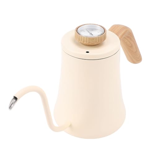 AUNMAS Elektrischer Wasserkocher mit Schwanenhals und Temperaturregelung, 600 Ml, Übergießkessel aus Edelstahl mit Eingebautem Thermometer für Kaffee, Tee, Zuhause und Camping AUNMAS Elektrischer Wasserkocher mit Schwanenhals und Temperaturregelung, 600 Ml, Übergießkessel aus Edelstahl mit Eingebautem Thermometer für Kaffee, Tee, Zuhause und Camping von AUNMAS