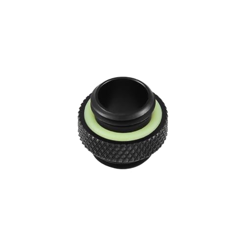 AUNMAS Exquisites G1/4 -Drahtwasser -Choledapter Compact Long Kartenanschluss für das Computerwasserkühlsystem Schwarz 2st (#1) von AUNMAS
